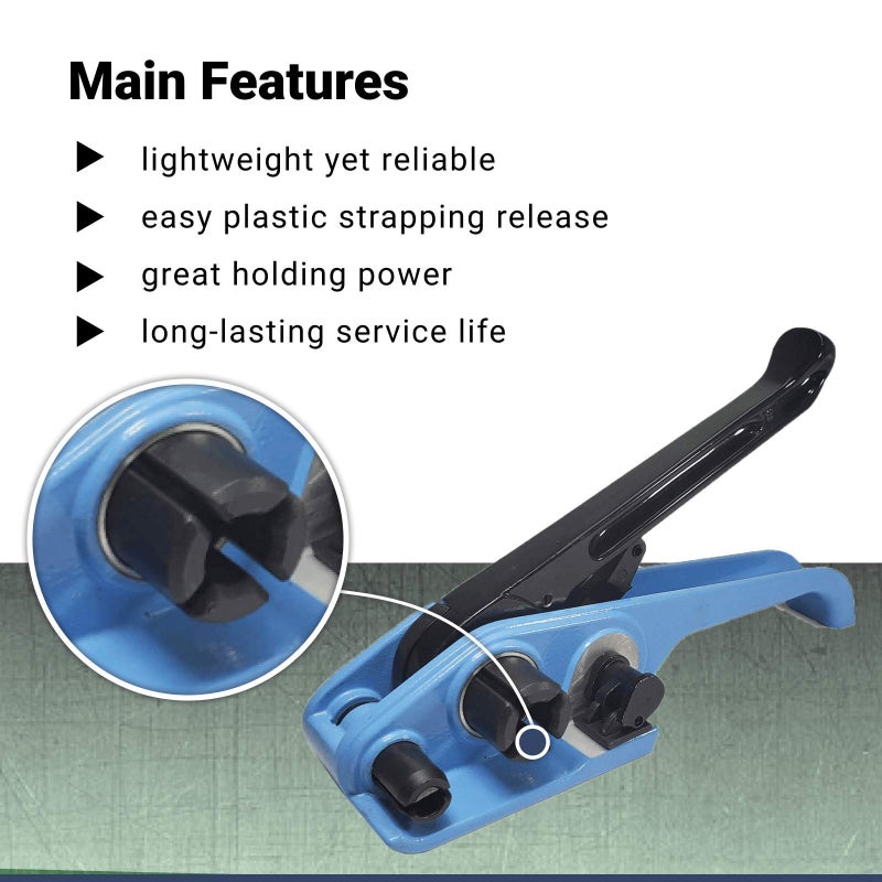 IDL Packaging PET Strapping Tensioner Tool P-330 (with Cutter) for 5/8" Width PET & Polypropylene (PP) Strapping - Strong Strapping Tool - Durable PET Banding Tool - Manual Regular Duty Strapping by IDL Packaging - Image 4